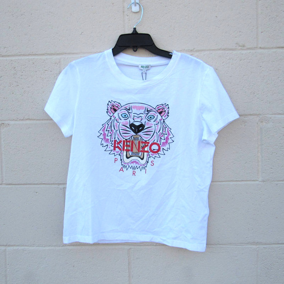 KENZO Paris Classic White Tiger T-Shirt SZ L - Picture 3 of 6